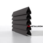 Ламели для забора жалюзи Luxe Л RAL 8019 – покрытие порошковое, толщина 0,45 мм в Челябинске  | фото 1
