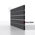 Планкен для забора 120 mm RAL 7024 – покрытие порошковое, толщина 0,45 мм в Челябинске  | фото 3