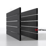Планкен для забора 120 mm RAL 7024 – покрытие порошковое, толщина 0,45 мм в Челябинске  | фото 1