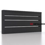 Планкен для забора 190 mm RAL 9005 – покрытие матовое, толщина 0,45 мм в Челябинске  | фото 3