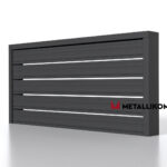Планкен для забора ранчо 120 mm RAL 7024 – покрытие матовое, толщина 0,45 мм в Челябинске  | фото 4